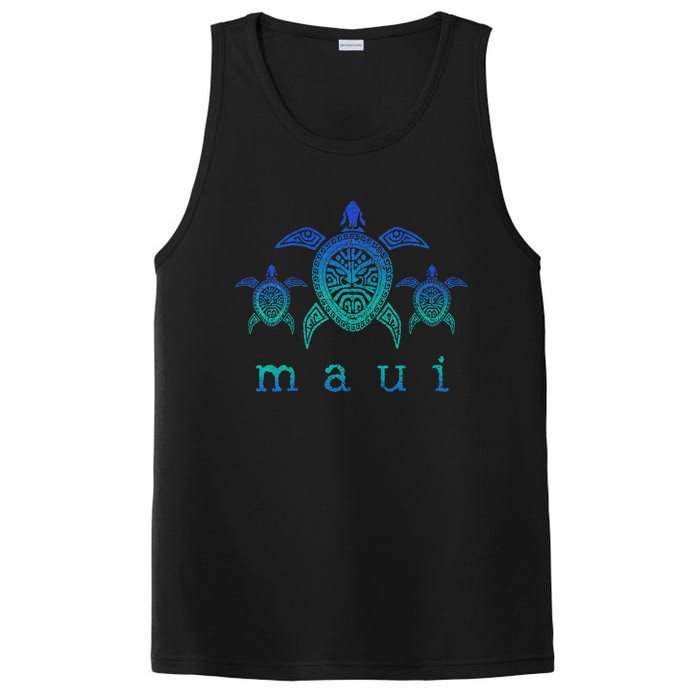 Maui Hawaii Sea Turtles Hawaiian Scuba Diving Souvenir PosiCharge Competitor Tank