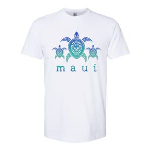 Maui Hawaii Sea Turtles Hawaiian Scuba Diving Souvenir Softstyle CVC T-Shirt