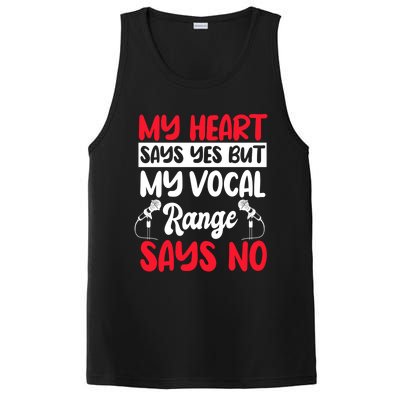 My Heart Says Yes But My Vocal Range Says No Karaoke Ktv Gift PosiCharge Competitor Tank