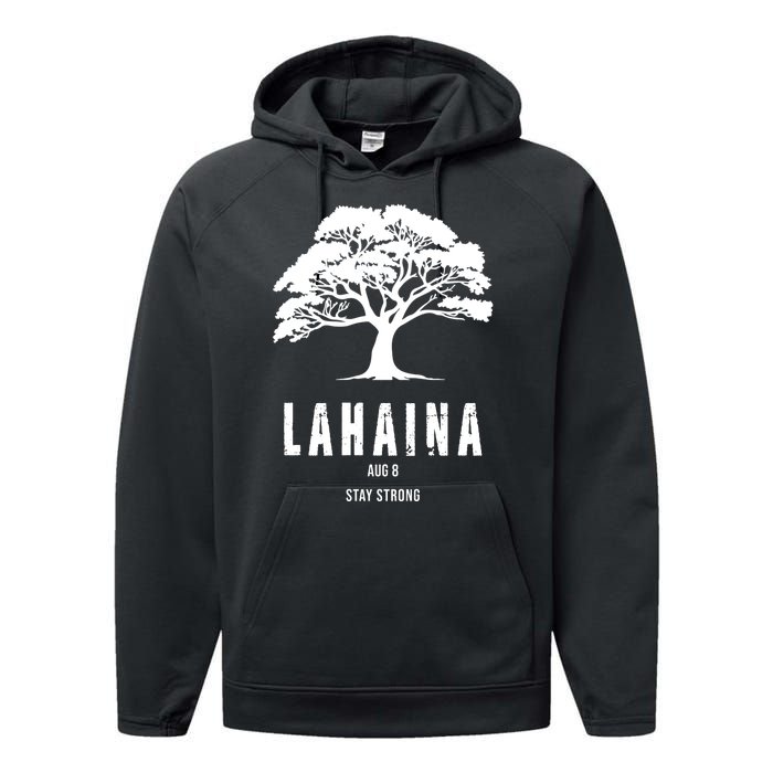 Maui Hawaii Strong Maui Wildfire Lahaina Survivor Performance Fleece Hoodie