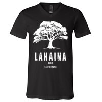 Maui Hawaii Strong Maui Wildfire Lahaina Survivor V-Neck T-Shirt