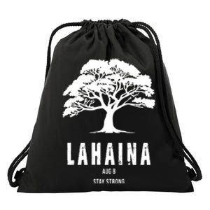 Maui Hawaii Strong Maui Wildfire Lahaina Survivor Drawstring Bag