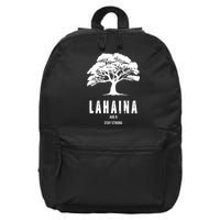 Maui Hawaii Strong Maui Wildfire Lahaina Survivor 16 in Basic Backpack