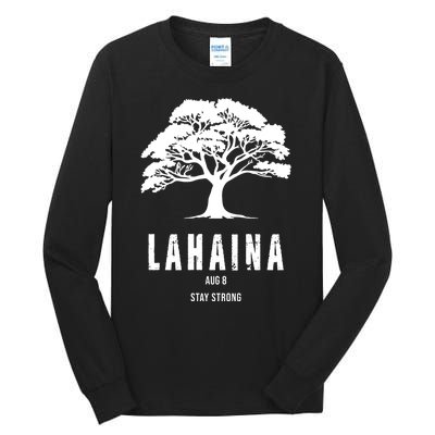 Maui Hawaii Strong Maui Wildfire Lahaina Survivor Tall Long Sleeve T-Shirt