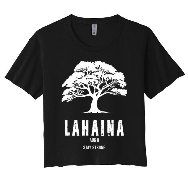 Maui Hawaii Strong Maui Wildfire Lahaina Survivor Crop Top