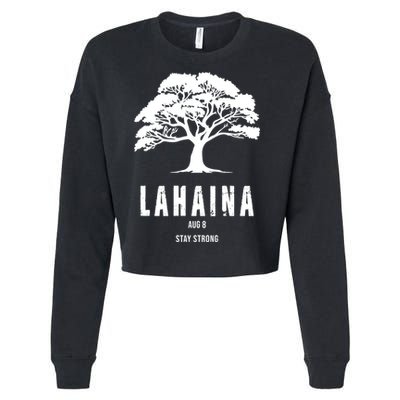 Maui Hawaii Strong Maui Wildfire Lahaina Survivor Cropped Pullover Crew