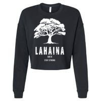 Maui Hawaii Strong Maui Wildfire Lahaina Survivor Cropped Pullover Crew