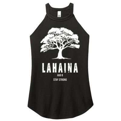 Maui Hawaii Strong Maui Wildfire Lahaina Survivor Women's Perfect Tri Rocker Tank