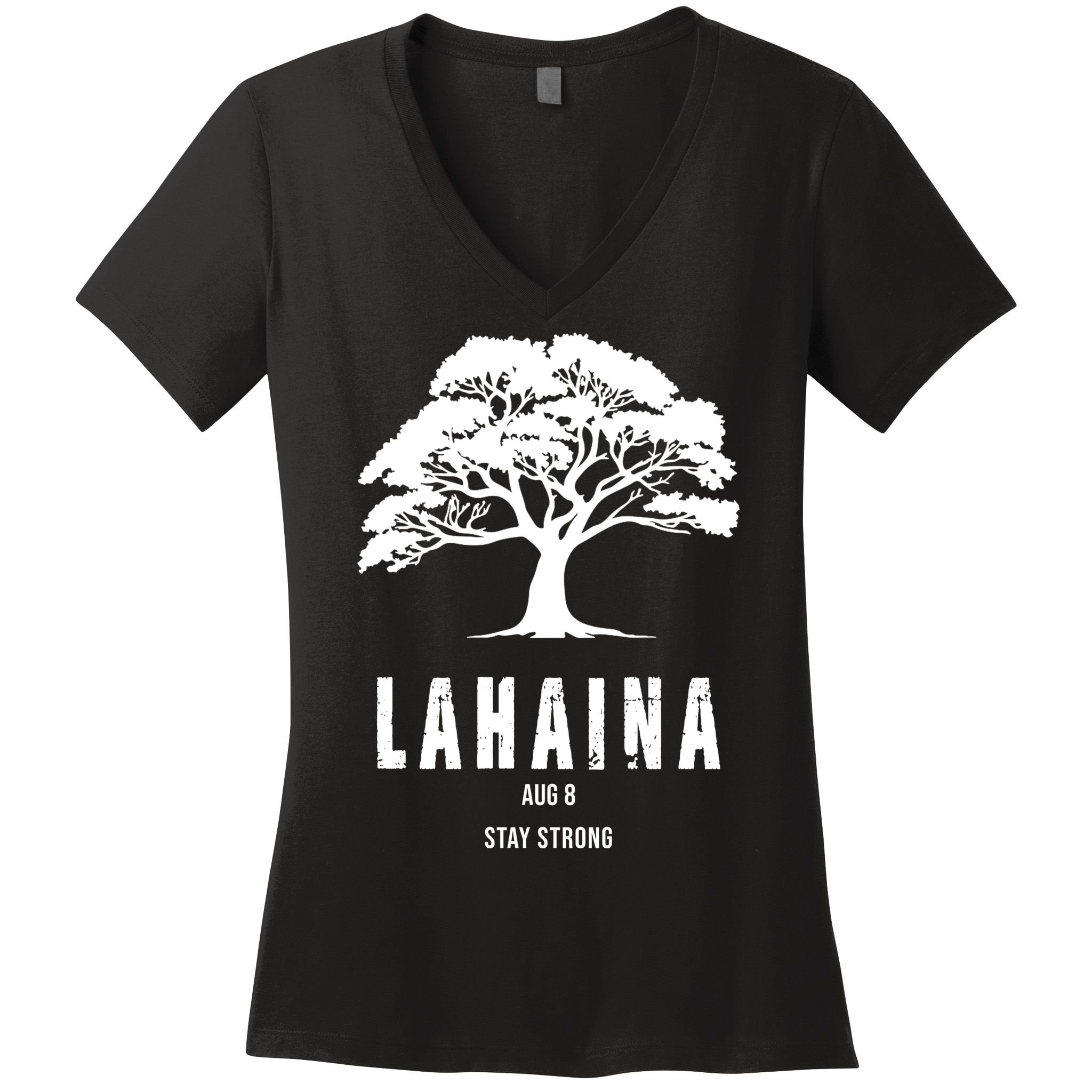 Maui Hawaii Strong Maui Wildfire Lahaina Survivor Women's V-Neck T-Shirt