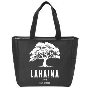 Maui Hawaii Strong Maui Wildfire Lahaina Survivor Zip Tote Bag