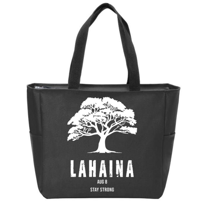 Maui Hawaii Strong Maui Wildfire Lahaina Survivor Zip Tote Bag