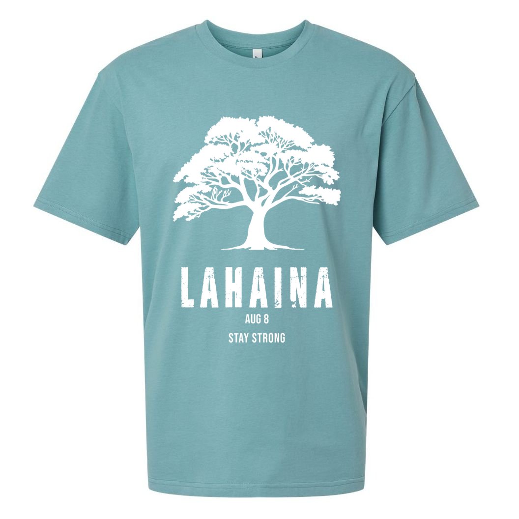 Maui Hawaii Strong Maui Wildfire Lahaina Survivor Sueded Cloud Jersey T-Shirt