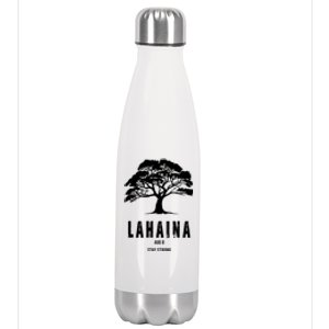 Maui Hawaii Strong Maui Wildfire Lahaina Survivor Stainless Steel Insulated Water Bottle