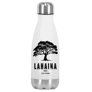 Maui Hawaii Strong Maui Wildfire Lahaina Survivor Stainless Steel Insulated Water Bottle