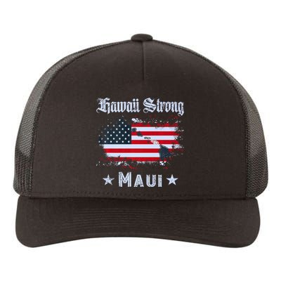 Maui Hawaii Strong Distressed Look Hawaii Yupoong Adult 5-Panel Trucker Hat