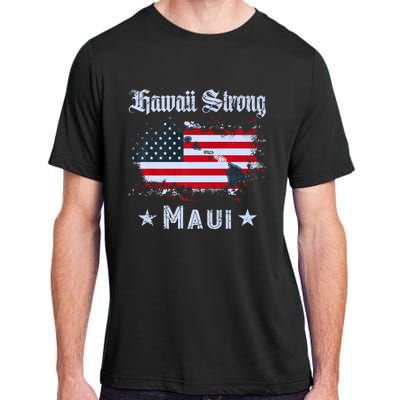 Maui Hawaii Strong Distressed Look Hawaii Adult ChromaSoft Performance T-Shirt