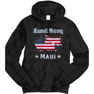 Maui Hawaii Strong Distressed Look Hawaii Tie Dye Hoodie