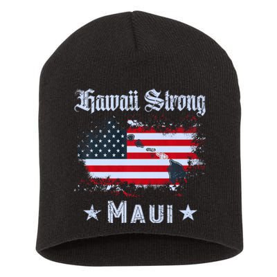 Maui Hawaii Strong Distressed Look Hawaii Short Acrylic Beanie