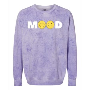 Mood Happy Sad Smile Face Colorblast Crewneck Sweatshirt