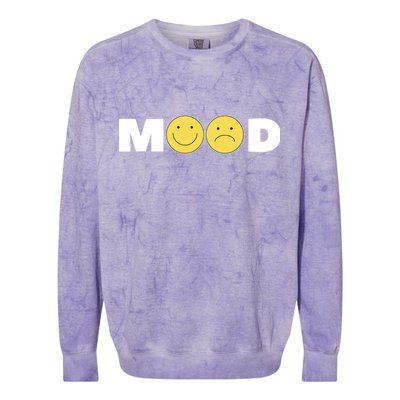 Mood Happy Sad Smile Face Colorblast Crewneck Sweatshirt