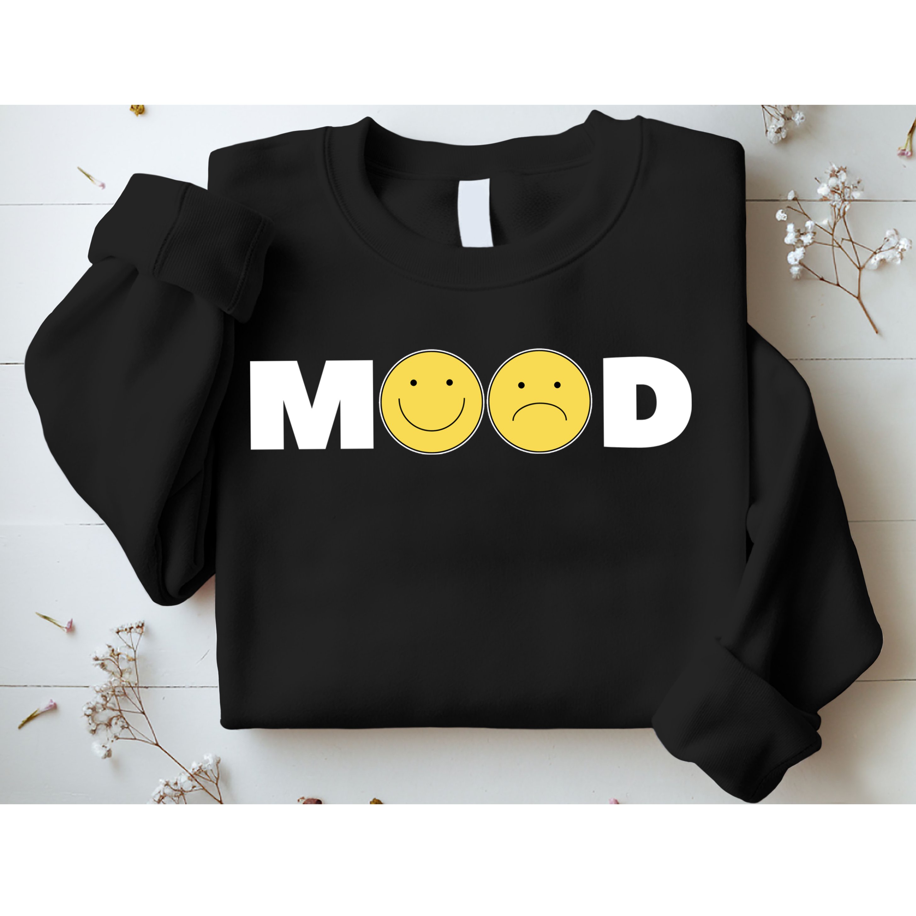 Mood Happy Sad Smile Face Sweatshirt
