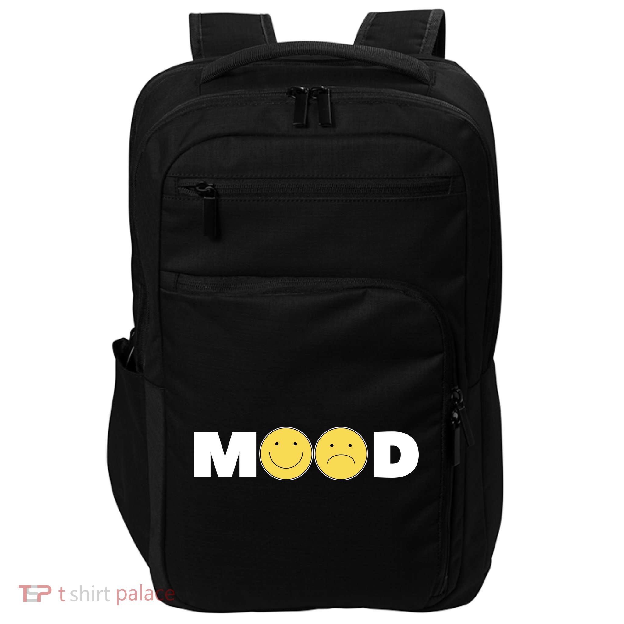Mood Happy Sad Smile Face Impact Tech Backpack