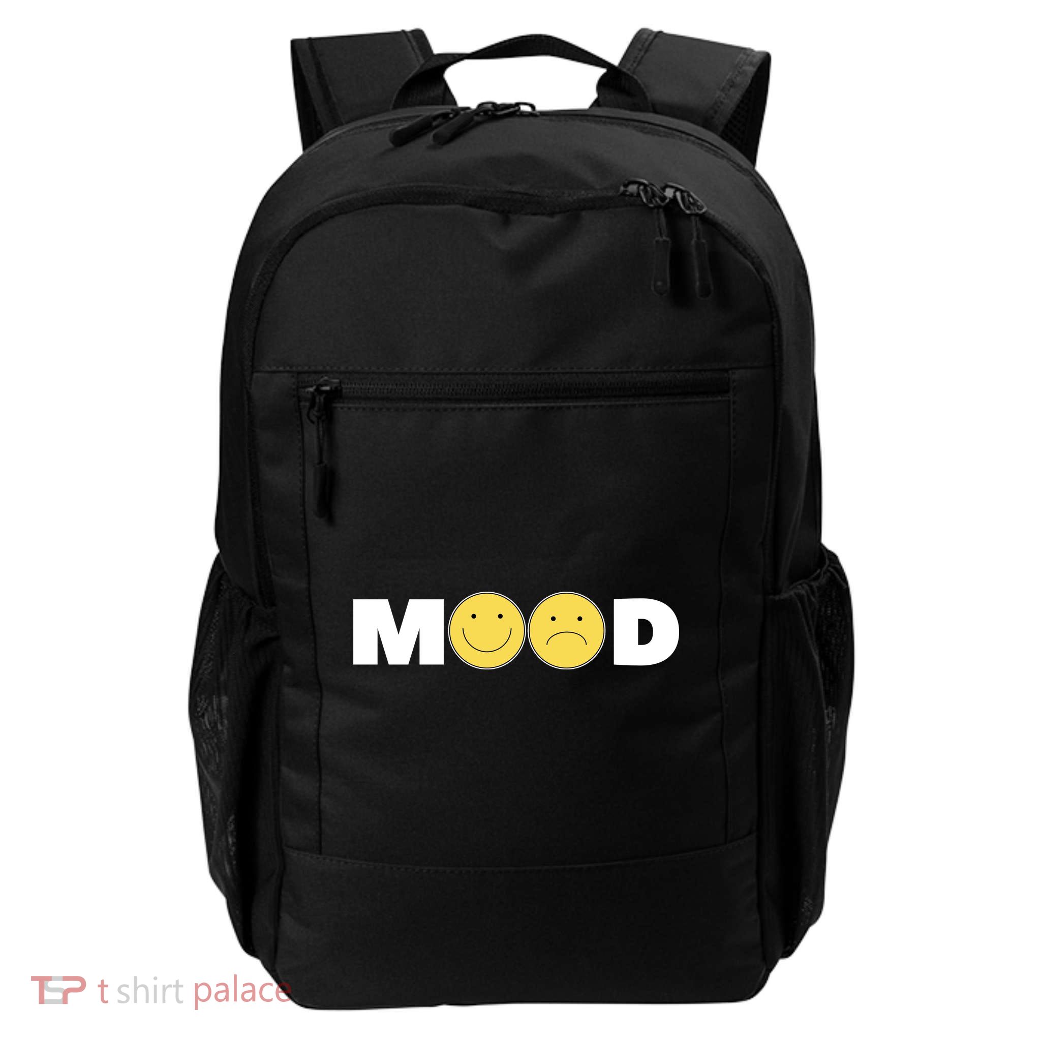 Mood Happy Sad Smile Face Daily Commute Backpack
