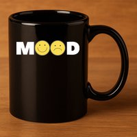 Mood Happy Sad Smile Face 11oz C Handle Ceramic Mug