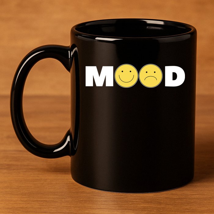 Mood Happy Sad Smile Face 11oz C Handle Ceramic Mug