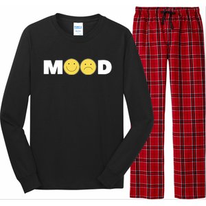 Mood Happy Sad Smile Face Long Sleeve Pajama Set