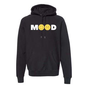 Mood Happy Sad Smile Face Premium Hoodie