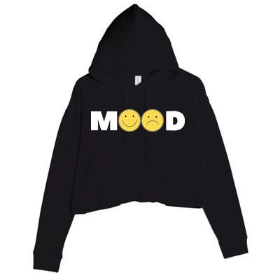 Mood Happy Sad Smile Face Crop Fleece Hoodie