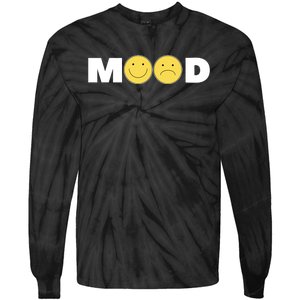 Mood Happy Sad Smile Face Tie-Dye Long Sleeve Shirt