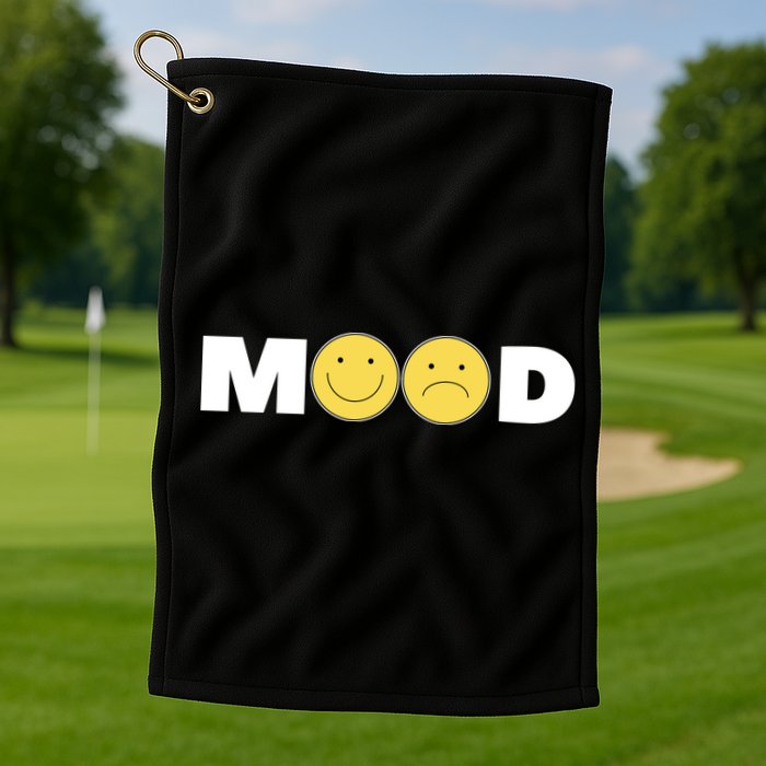 Mood Happy Sad Smile Face Golf Towel