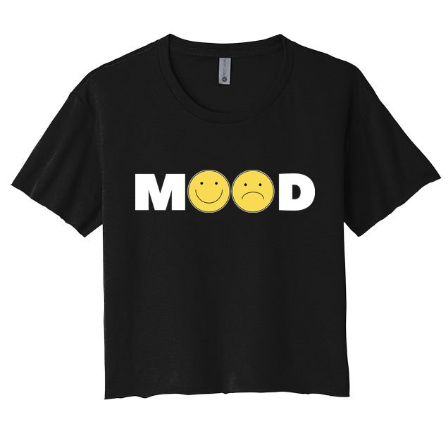 Mood Happy Sad Smile Face Crop Top