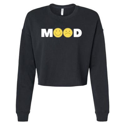 Mood Happy Sad Smile Face Cropped Pullover Crew