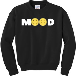 Mood Happy Sad Smile Face Kids Sweatshirt