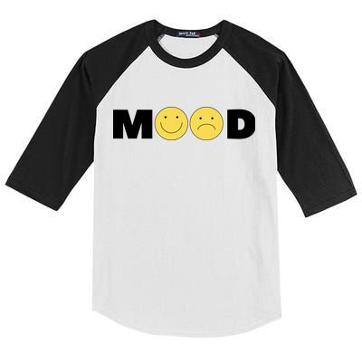 Mood Happy Sad Smile Face Kids Colorblock Raglan Jersey