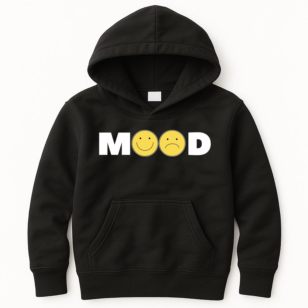 Mood Happy Sad Smile Face Kids Hoodie