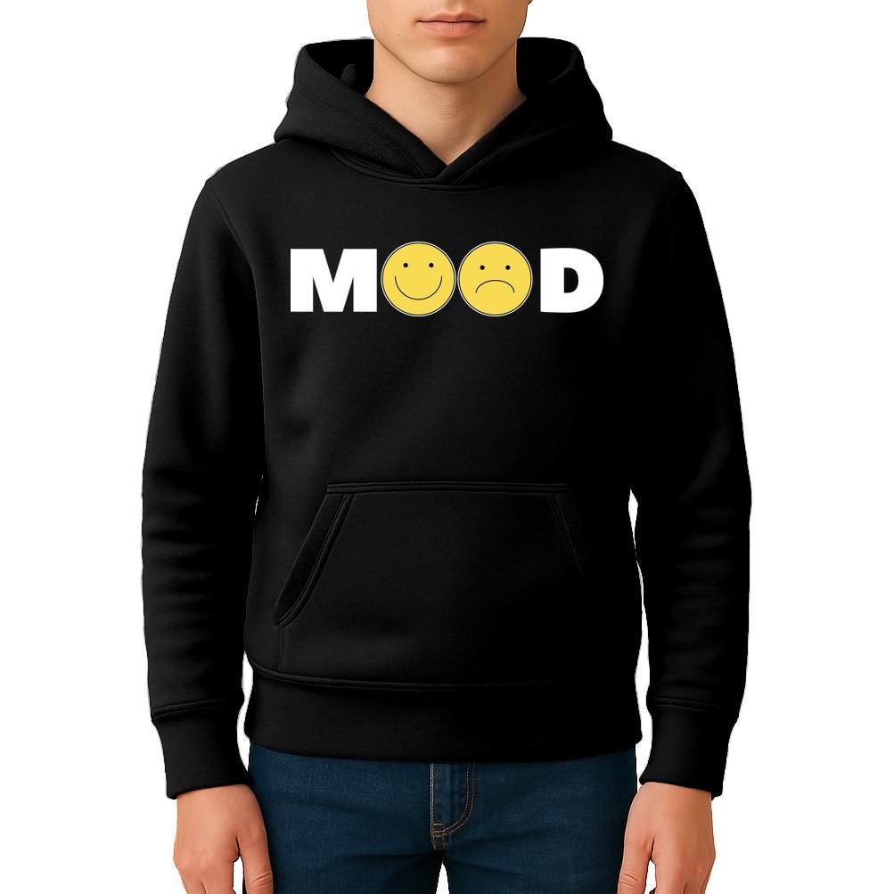 Mood Happy Sad Smile Face Kids Hoodie