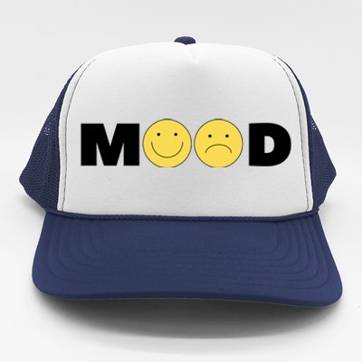 Mood Happy Sad Smile Face Trucker Hat