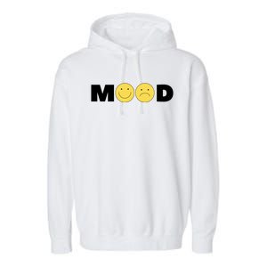 Mood Happy Sad Smile Face Garment-Dyed Fleece Hoodie