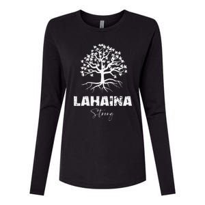 Maui Hawaii Strong Maui Wildfire Lahaina Survivor Womens Cotton Relaxed Long Sleeve T-Shirt