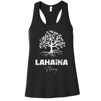 Maui Hawaii Strong Maui Wildfire Lahaina Survivor Women's Racerback Tank