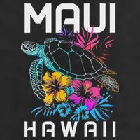 Maui Hawaii Sea Turtle Diving Flower Hawaii Souvenir Cool Comfort Performance Bucket Hat