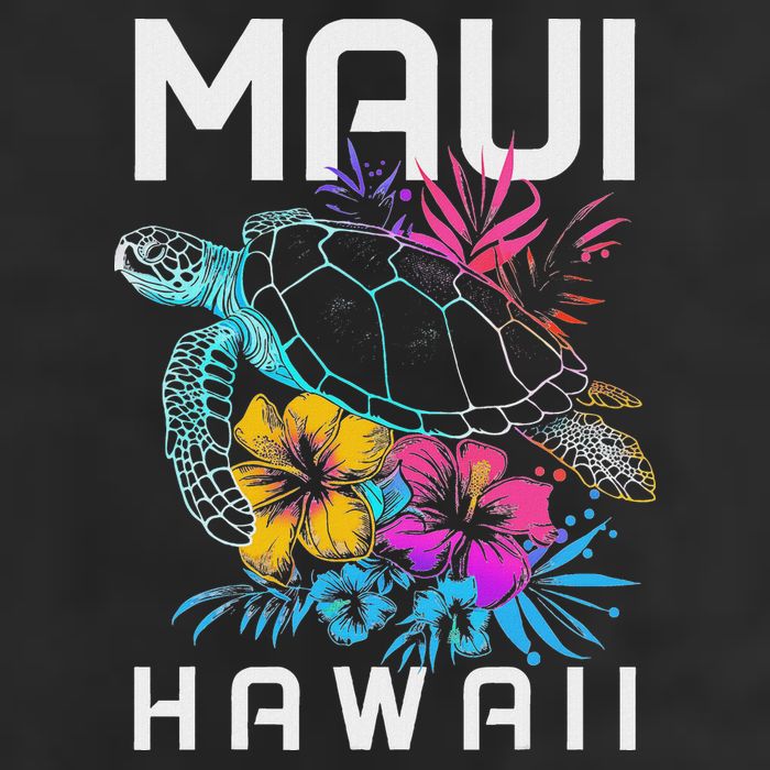 Maui Hawaii Sea Turtle Diving Flower Hawaii Souvenir Cool Comfort Performance Bucket Hat