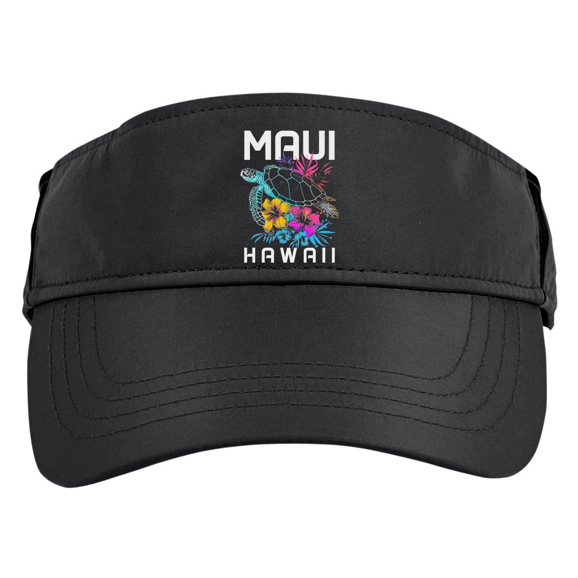 Maui Hawaii Sea Turtle Diving Flower Hawaii Souvenir Adult Drive Performance Visor