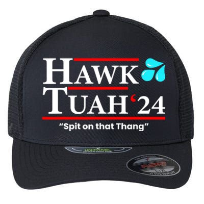 Meme Hawk Tuah 24 Spit On That Thang Gift Flexfit Unipanel Trucker Cap