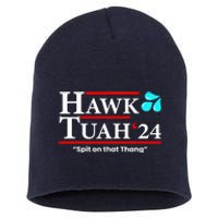 Meme Hawk Tuah 24 Spit On That Thang Gift Short Acrylic Beanie