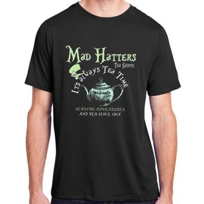 Mad Hatters Tea Shoppe ItS Always Tea Time Adult ChromaSoft Performance T-Shirt